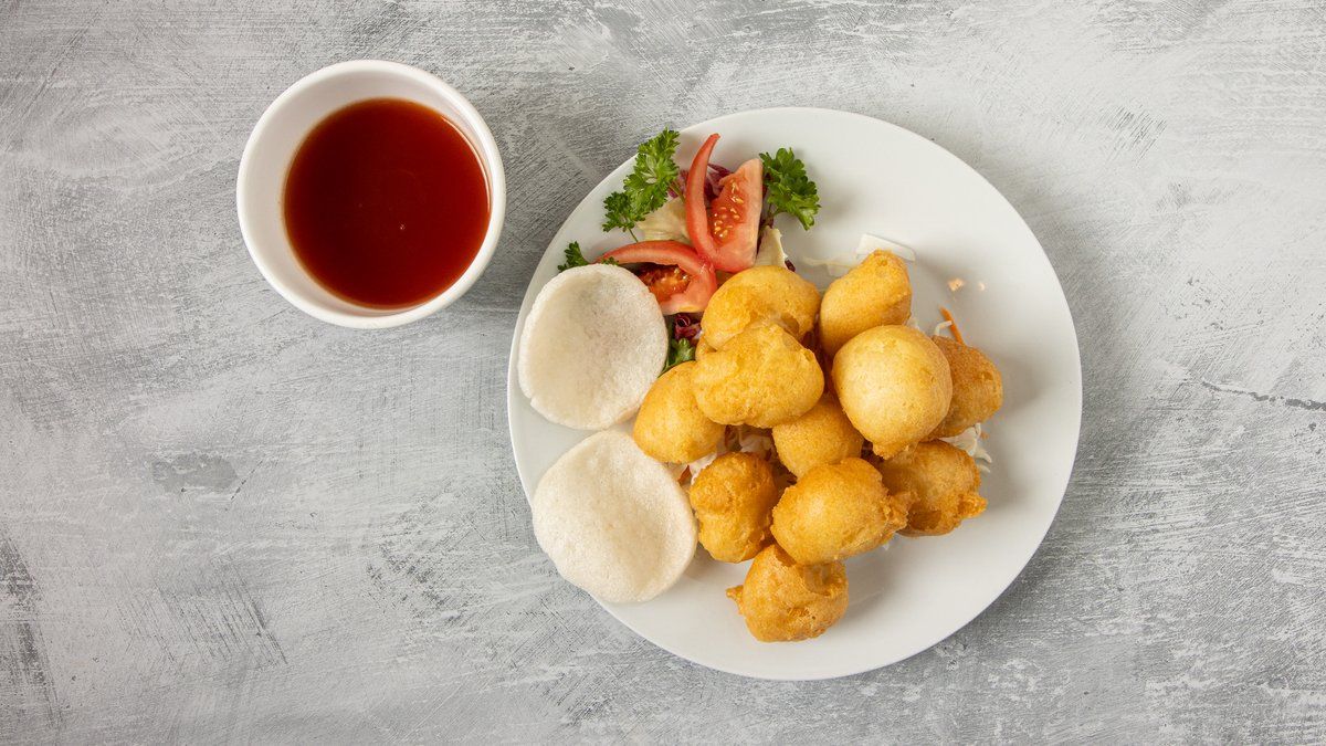 Friteerattu porsaanliha