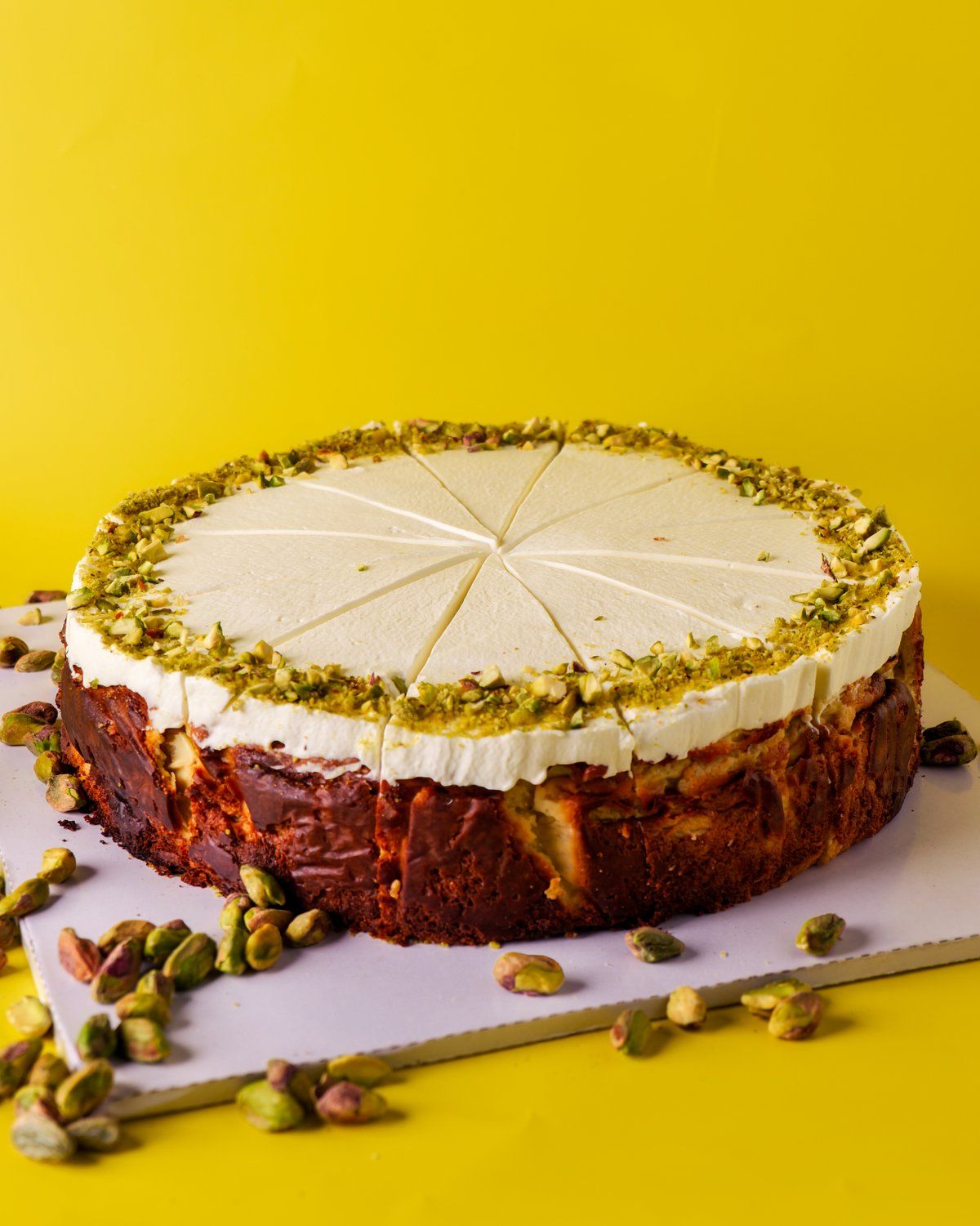 Pistachio Basque Cheesecake