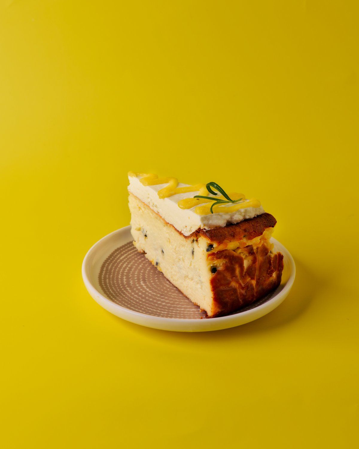 Passion Fruit Basque Cheesecake