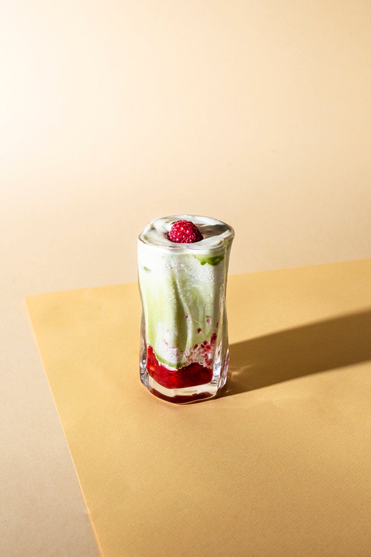 Raspberry Cheese Matcha