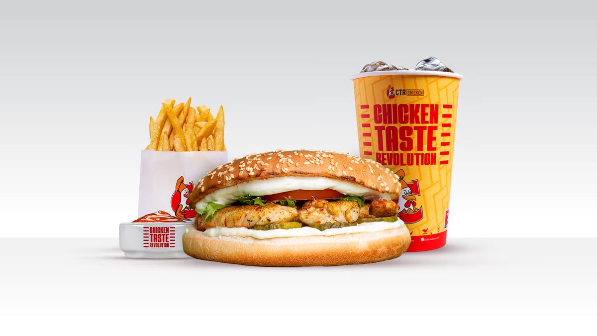 Grillattu Kana Burger ateria