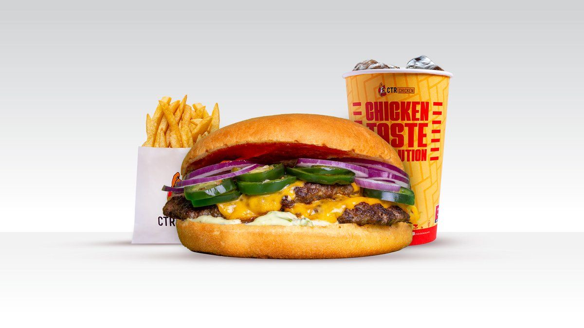 Jalapeno Smash Burger ateria