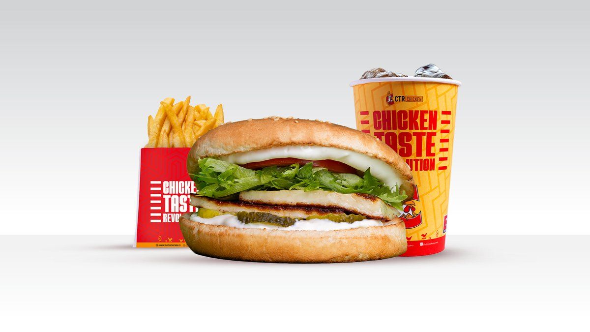 Halloumi Kasvis Burger ateria