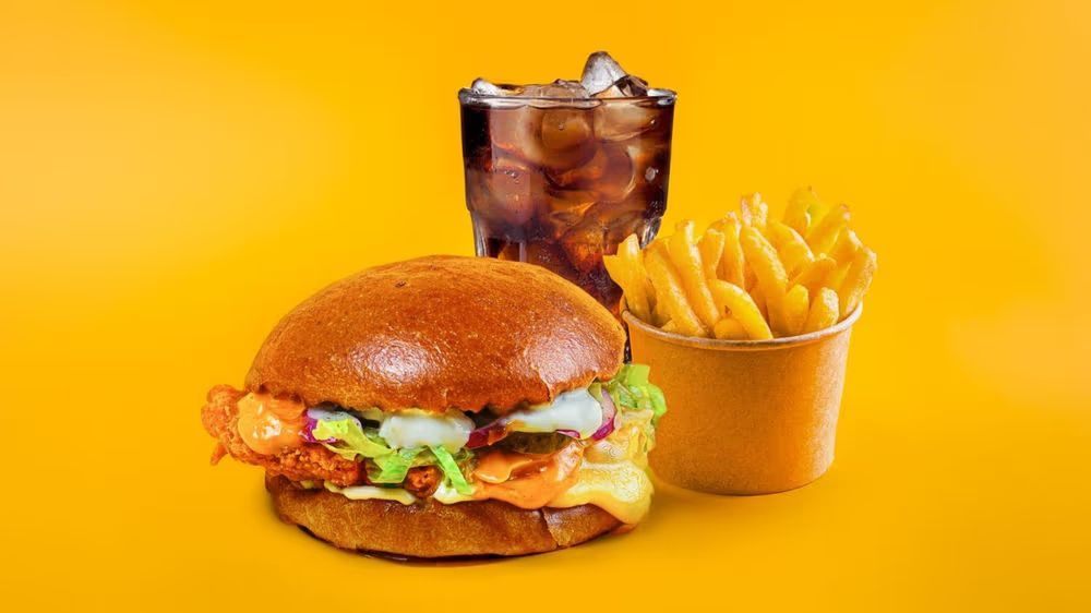CHKN Buffalo Burger Meal