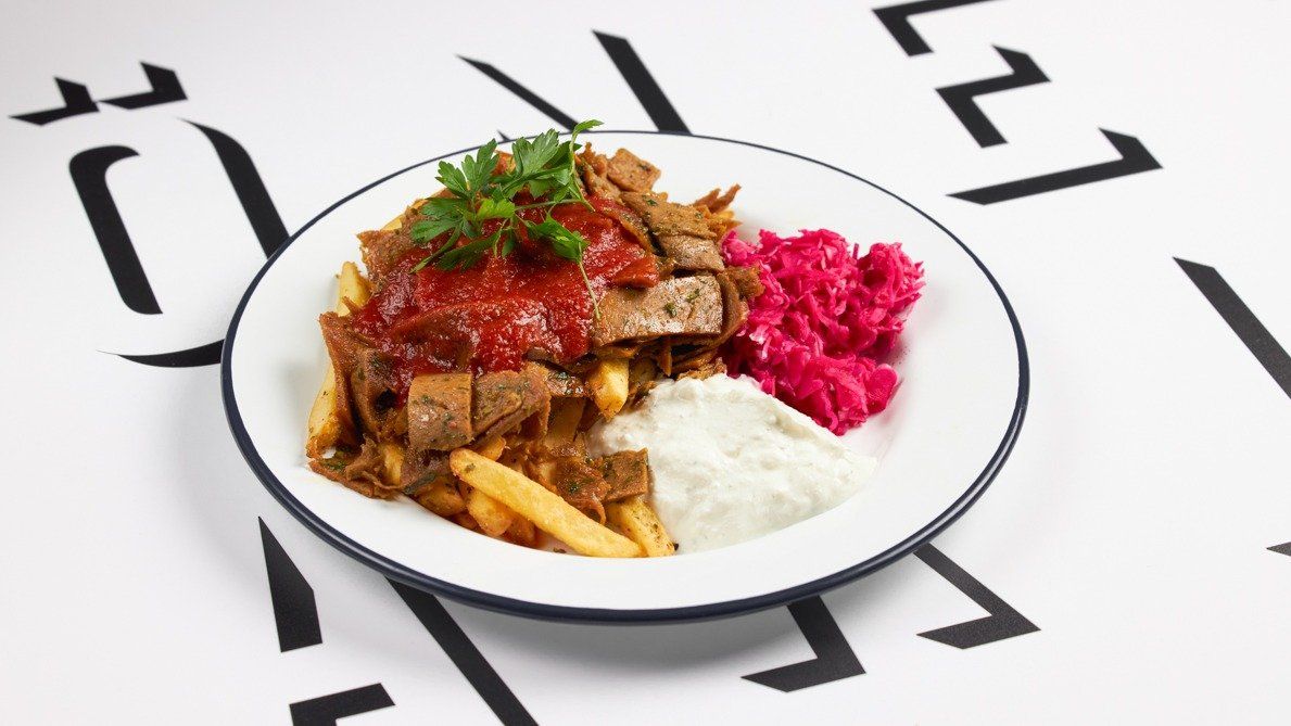 Lasten vegekebab ranskalaislautanen