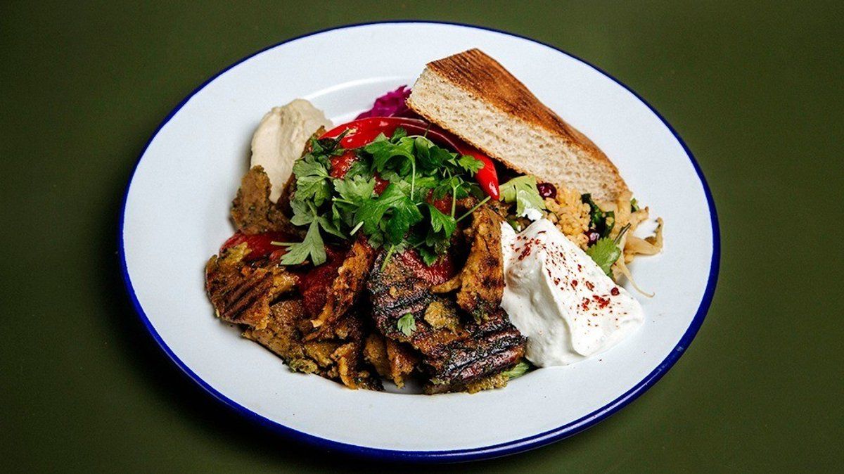 Vegekebab mezelautanen