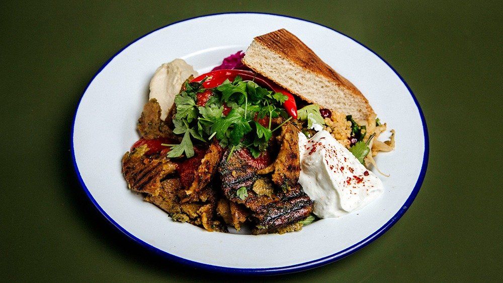 Lasten vegekebab mezelautanen