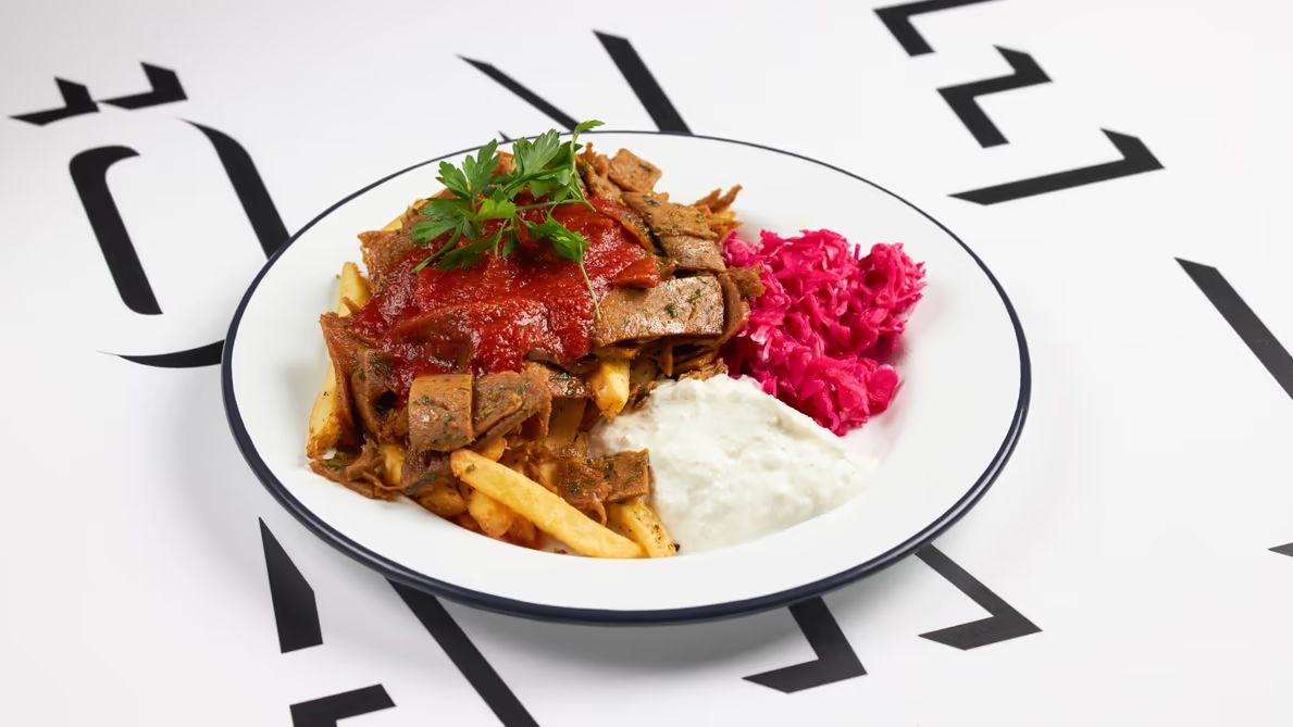 Lasten vegekebab ranskalaislautanen