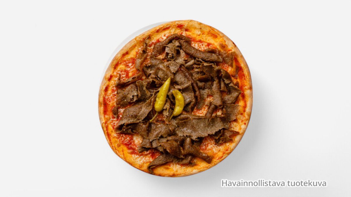 Kebab pizza