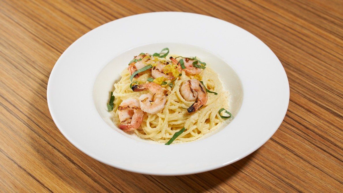 Spaghetti al Limone con Camberi (L)