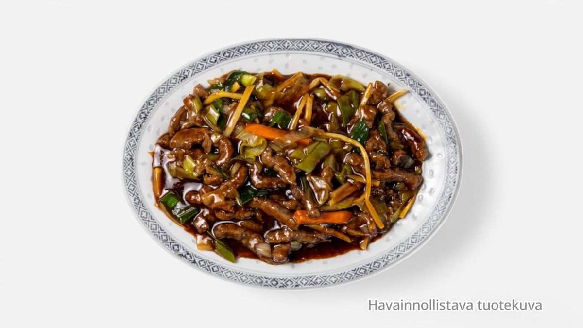 13. Naudanlihaa mustapippurikastikkeessa