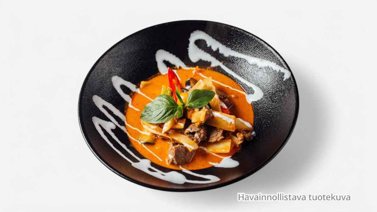 23. Kanaa punaisessa currykastikkeessa