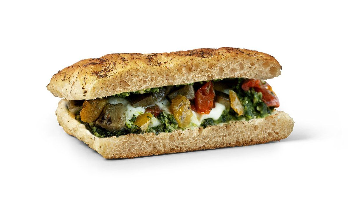 Focaccia pesto & mozzarella
