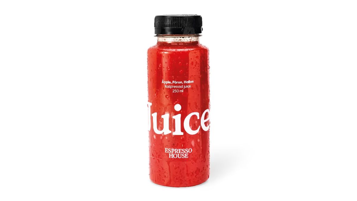 Omena-päärynä-vadelmamehu 250 ml pullo