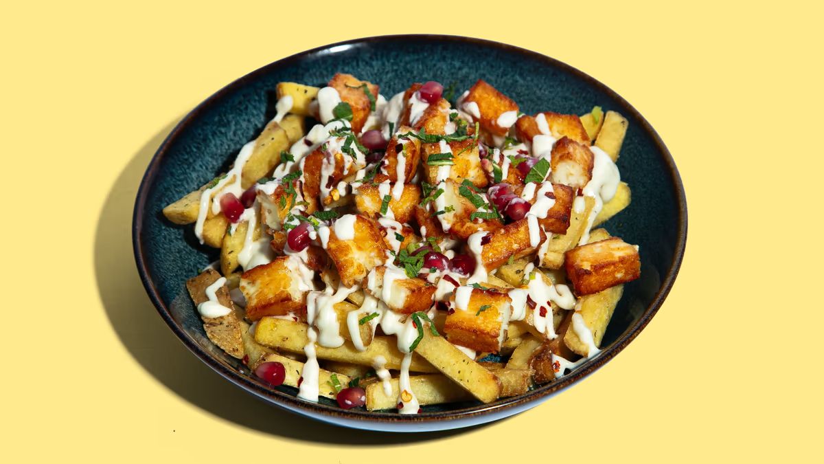 Loaded Fries with Halloumi