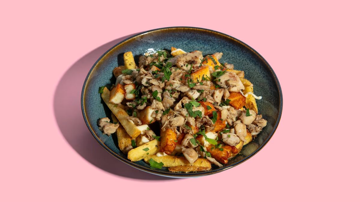 Loaded Fries with Halloumi & Chicken