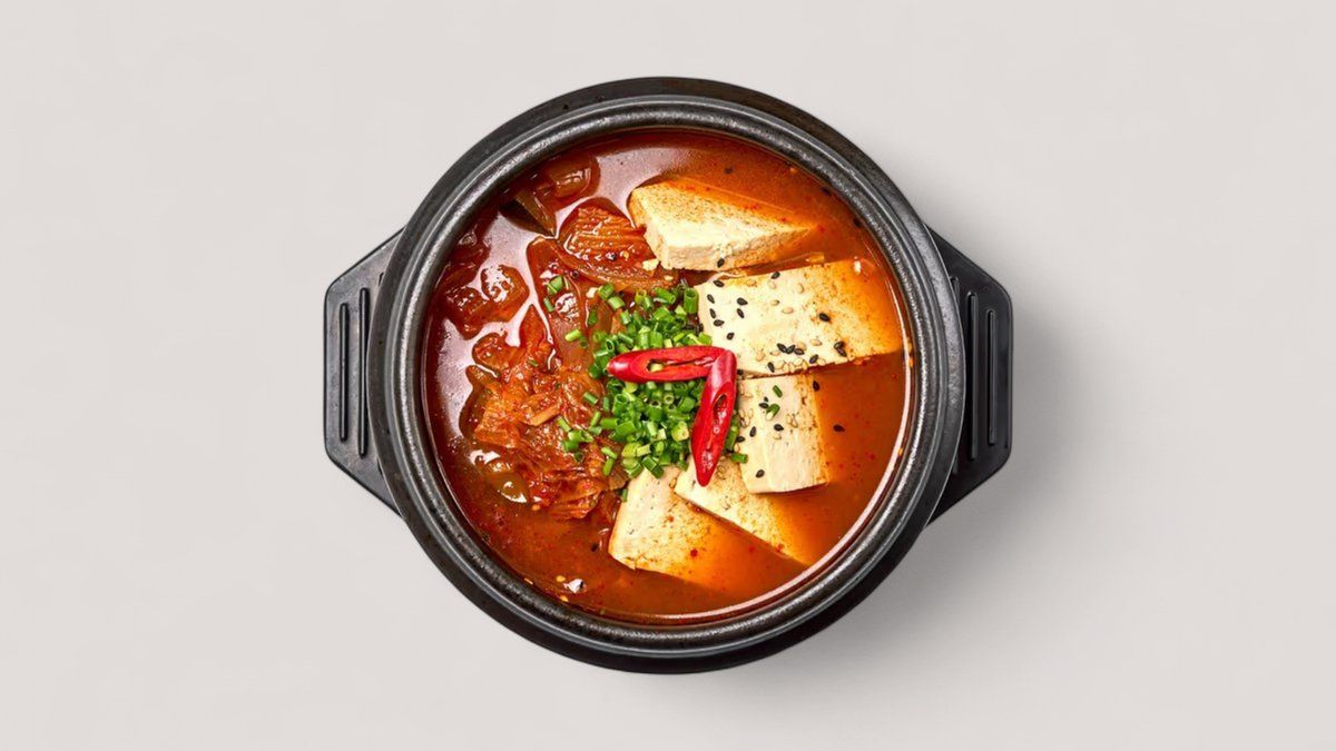 Salmon kimchi jjiagae