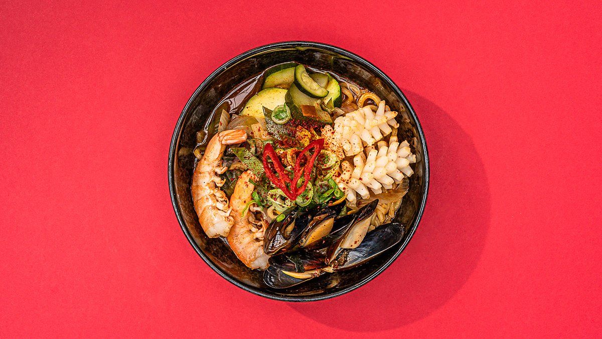 Jjamppong Seafood noodles
