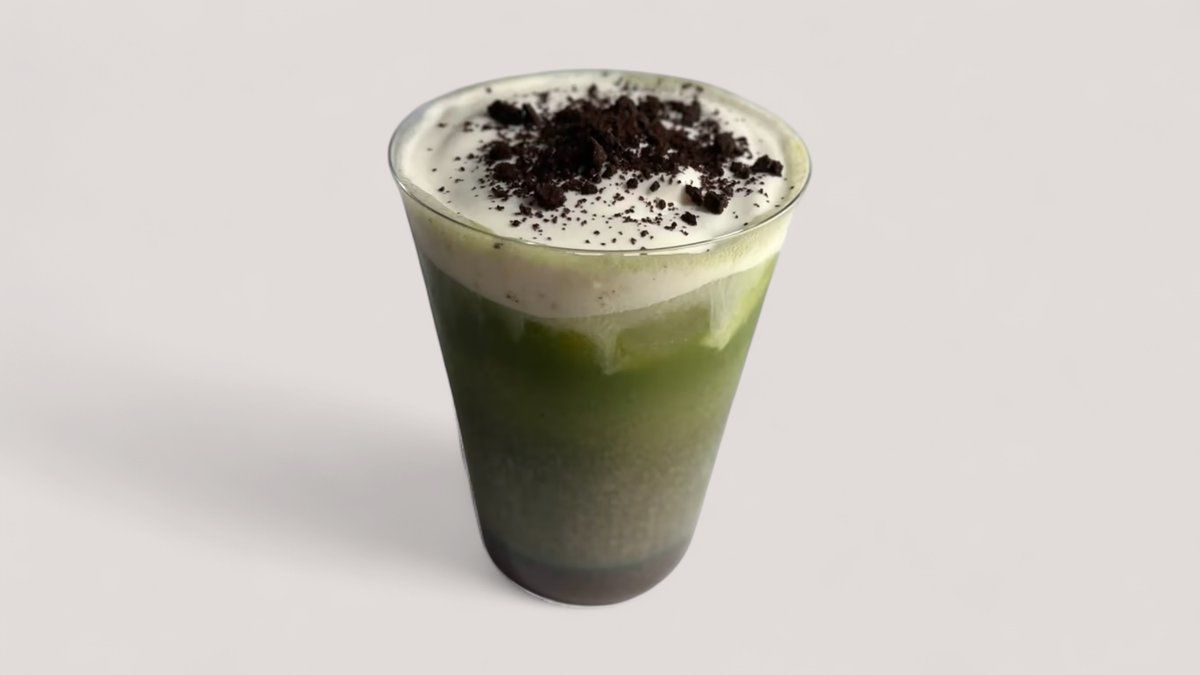 Matcha Oreo Latte