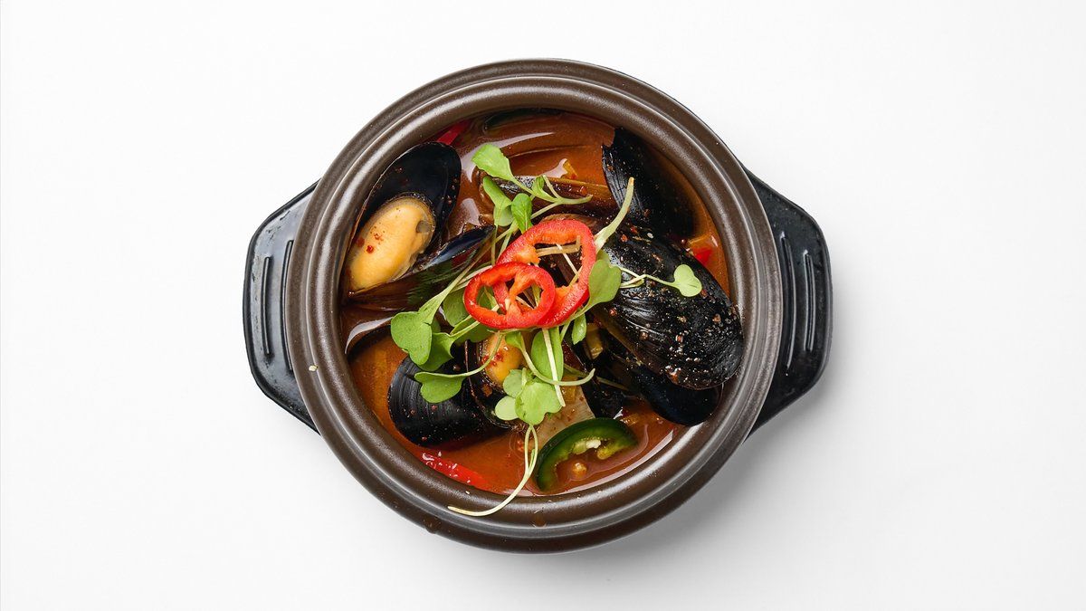 Gochujang Mussel Soup