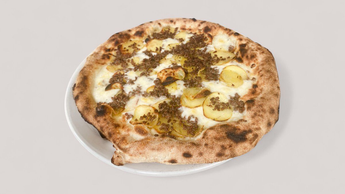 Roasted potatoes and minced meat