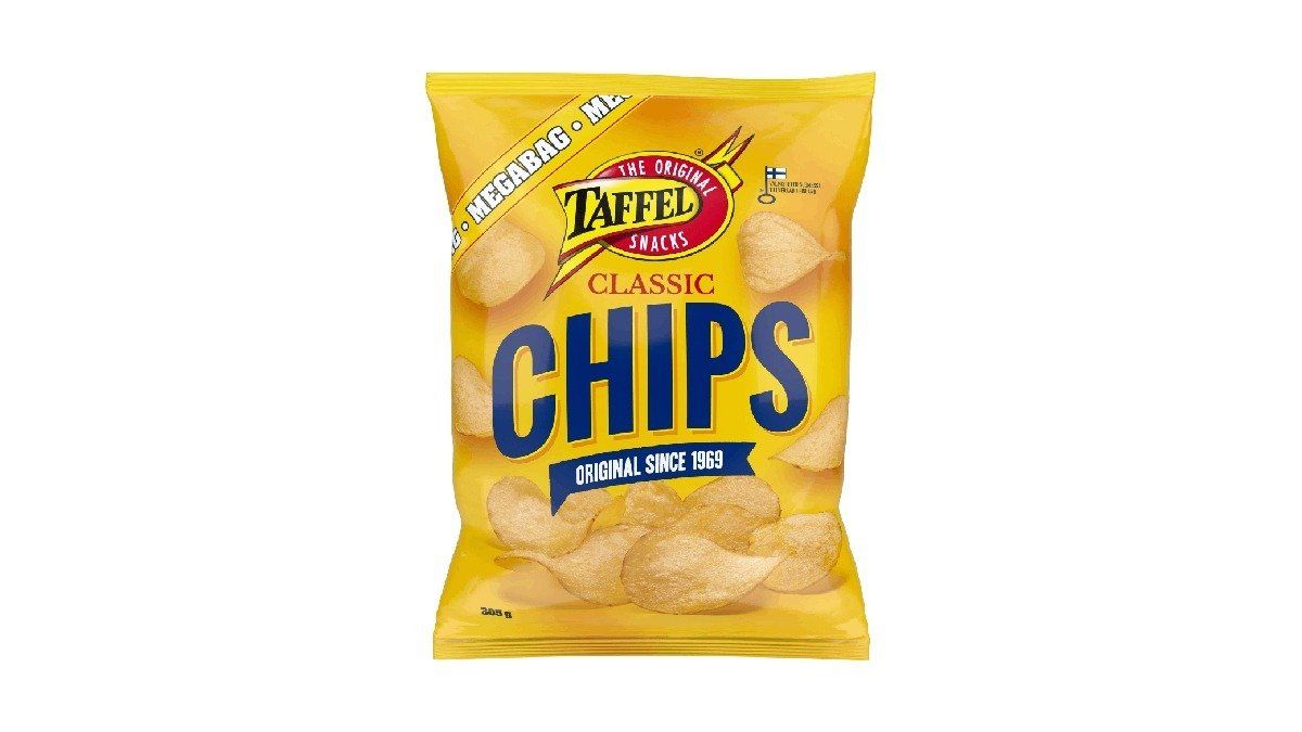 Taffel Chips Classic suolattu perunalastu 305g