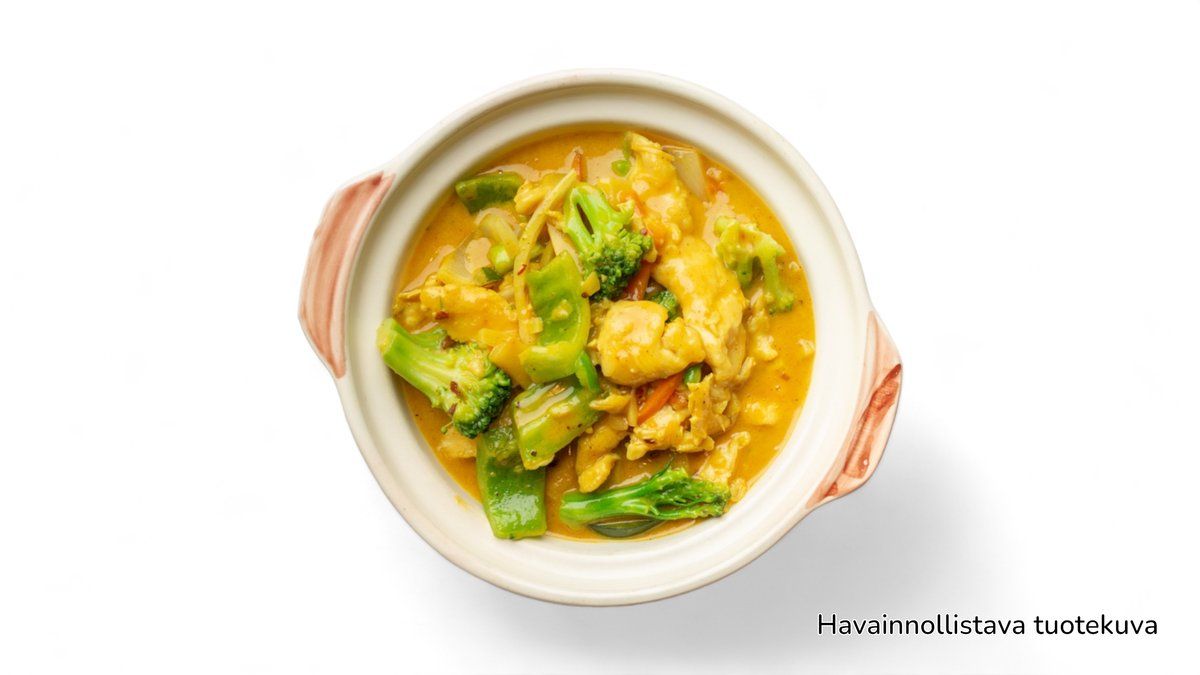 23. Kanaa keltaisessa curryssa