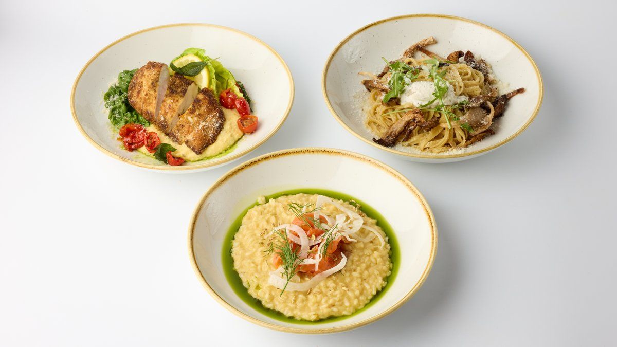 Provencal-risotto ja paahdettua kananrintaa (L, G)