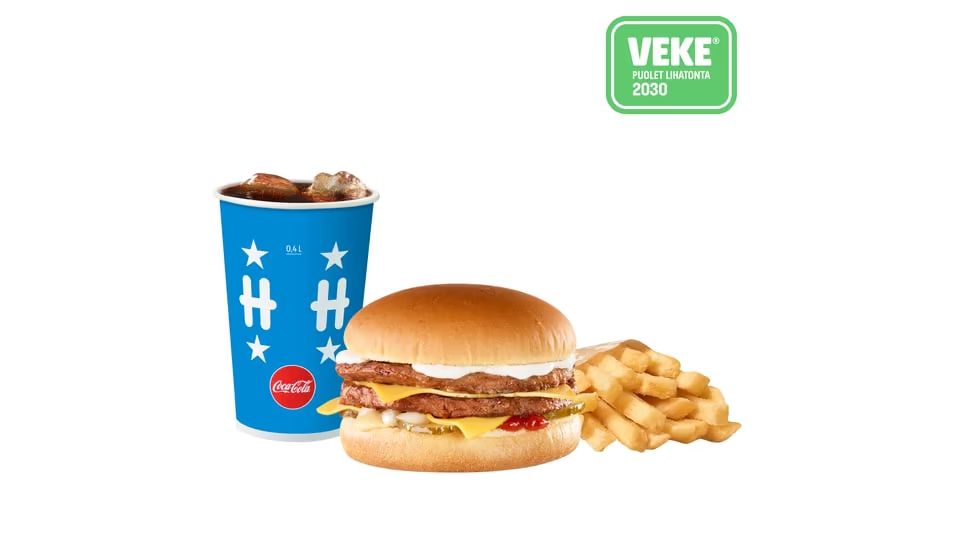 VEKE®-tuplajuustokasvisateria