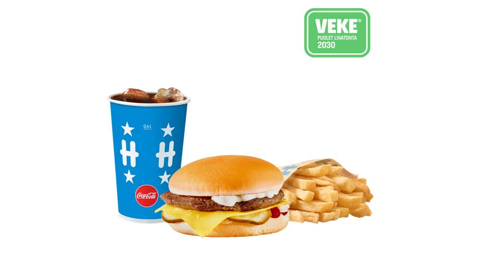 Iso VEKE®-juustokasvis-ateria