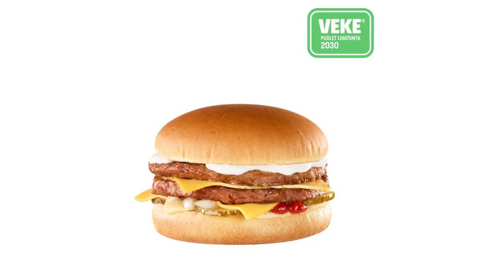 VEKE®-Tuplajuustohampurilainen