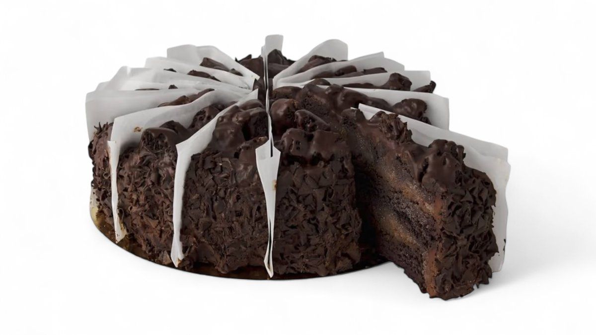 American Chocolate Cake Slice