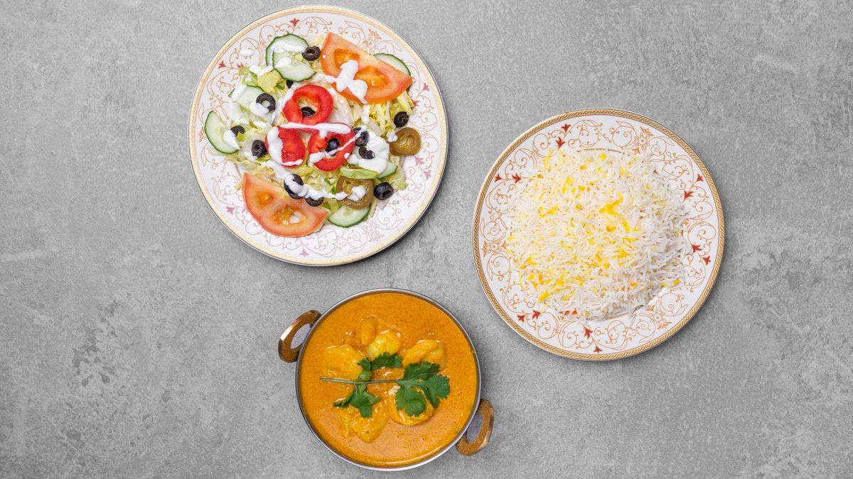 17. Jumbo prawn korma
