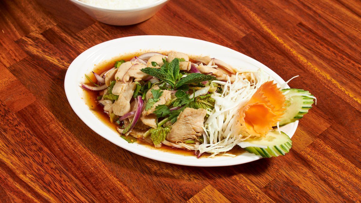 3. Lab Zab (Northeast Thailand style meat salad)