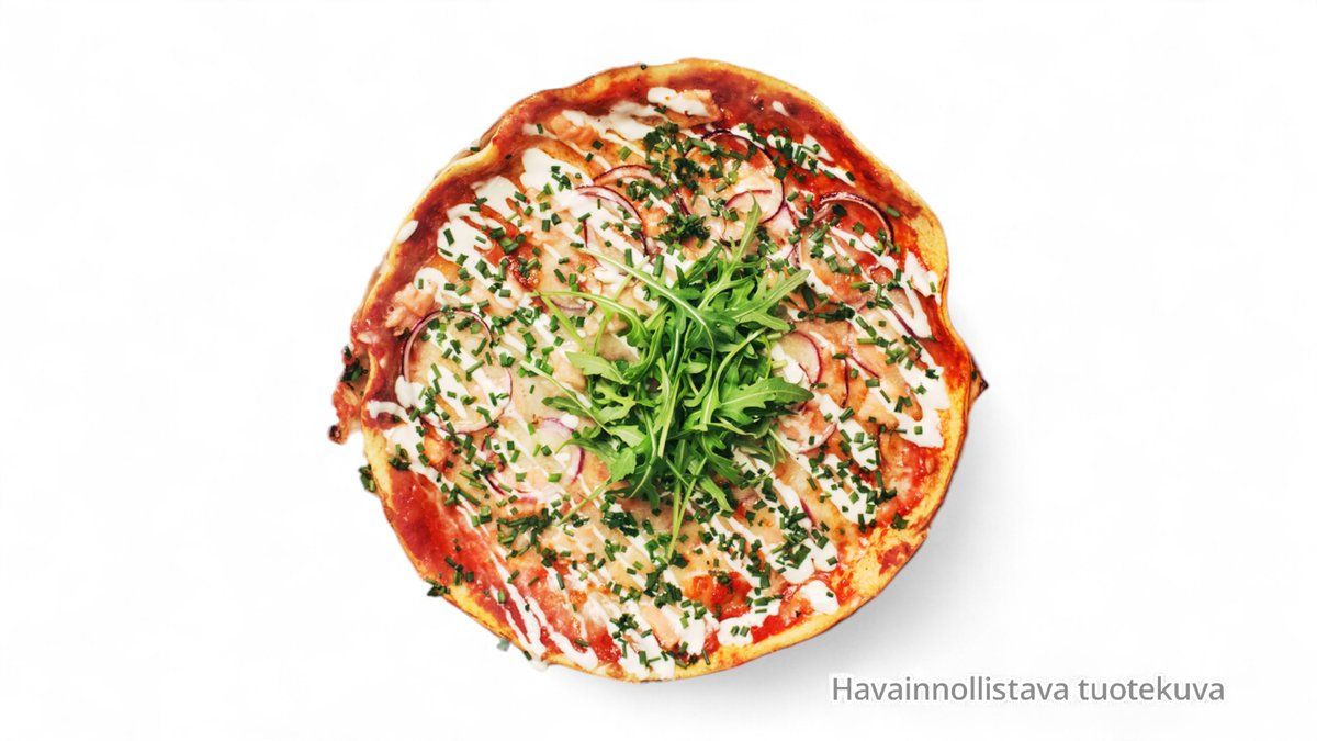 Pizza con salmone