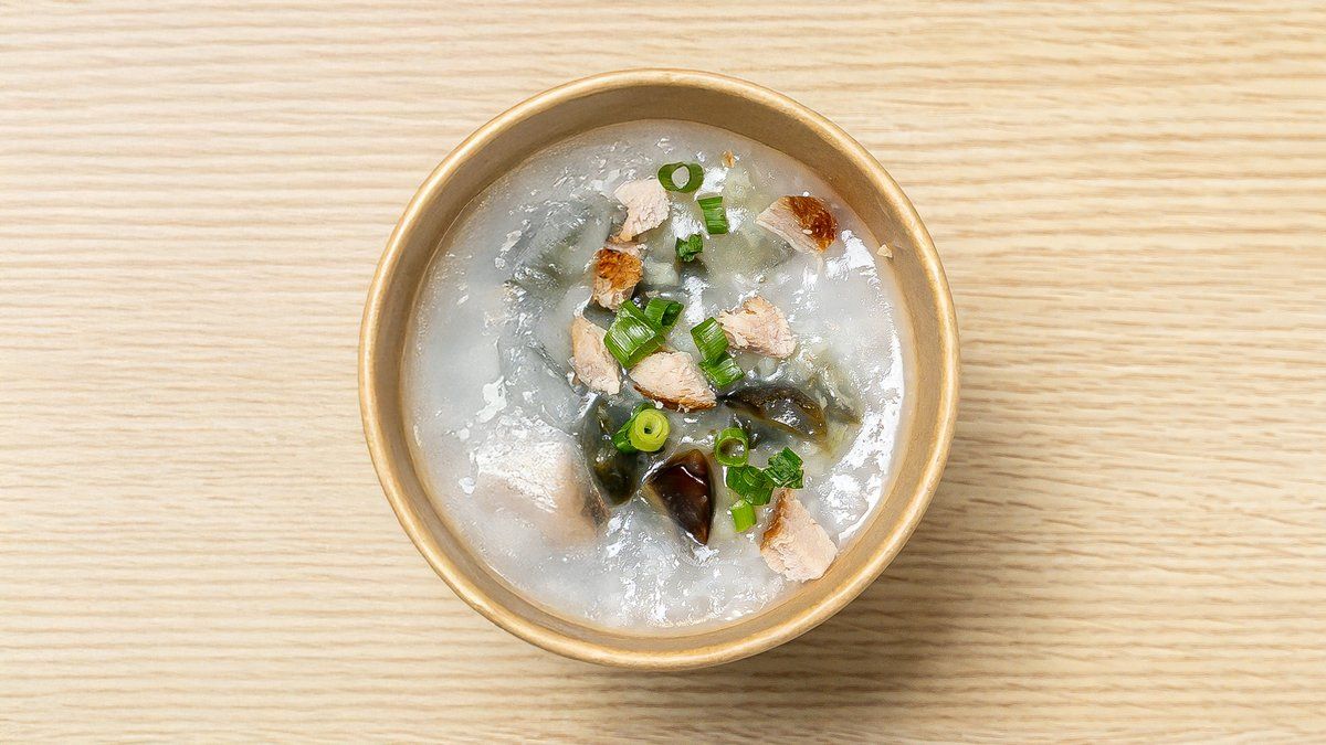 Century egg congee