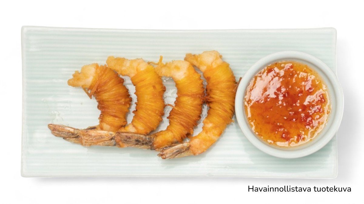 Friteerattua Jättikatkarapu 2 kpl 炸大虾