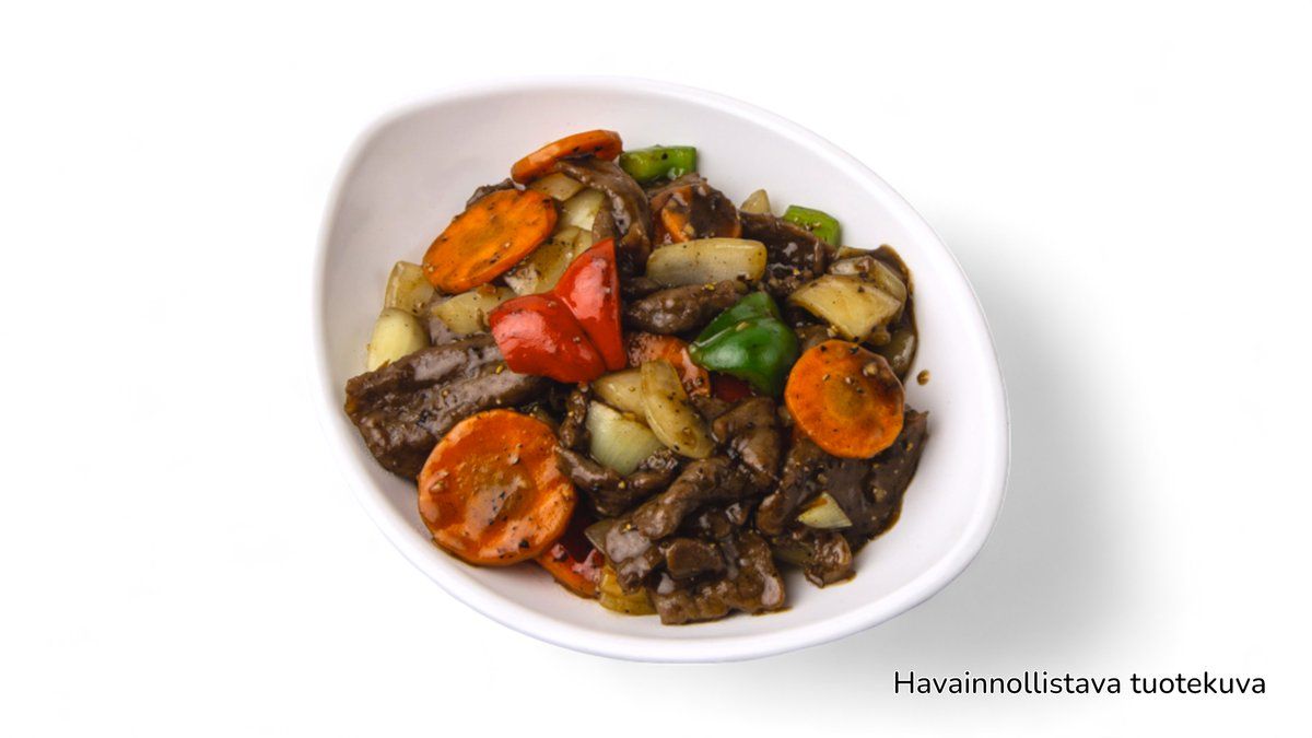 Porsaanlihaa mustapapukastikkeessa 🌶️ 豆豉猪