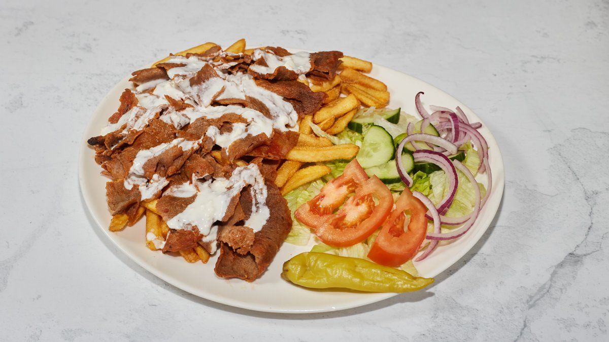 Kebab perunoilla