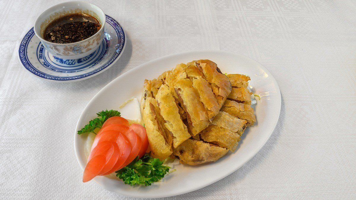 Crispy-duck ja soijakastiketta