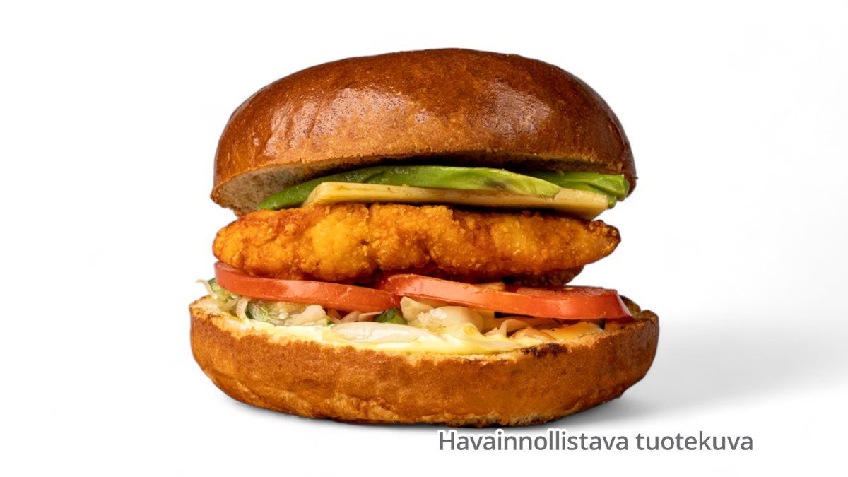 Grillattu kanafile burger