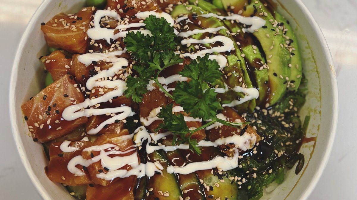 salmon avocado bowl