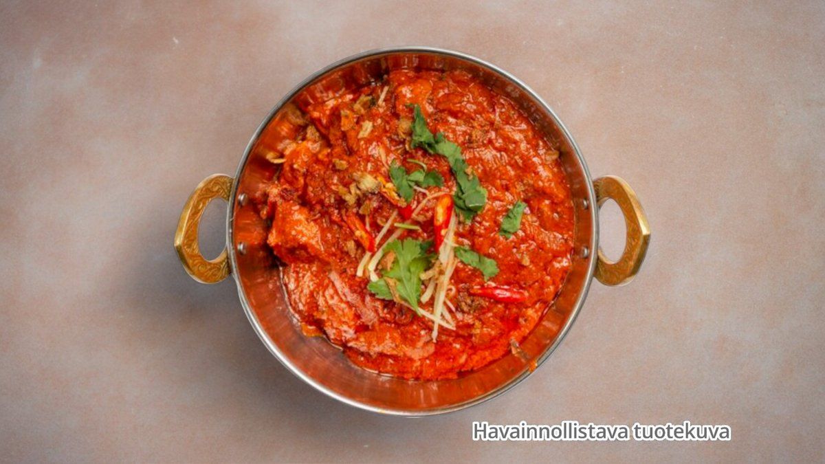 Kanaa currykastikkeessa