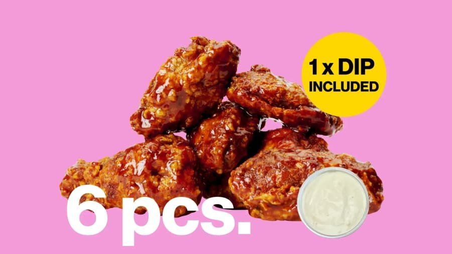 HOTHONEY.WINGS 6kpl + kot.DIP