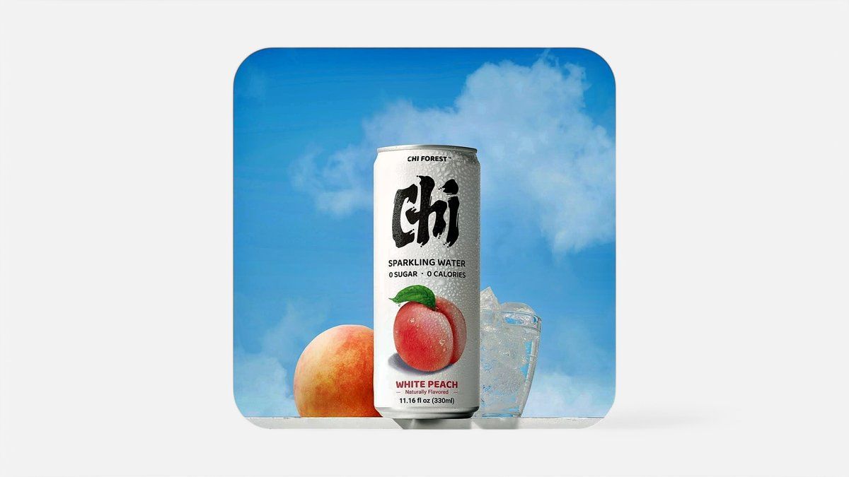 Chi Forest Peach 0 sugar and 0 calories 0,33l