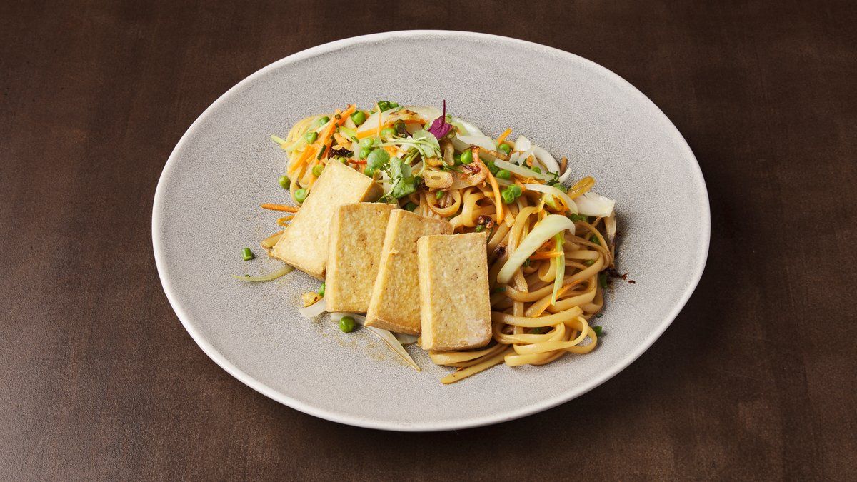 Soy Garlic Pasta Tofu