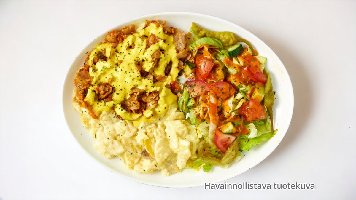 Kanakebab kermaperunalla