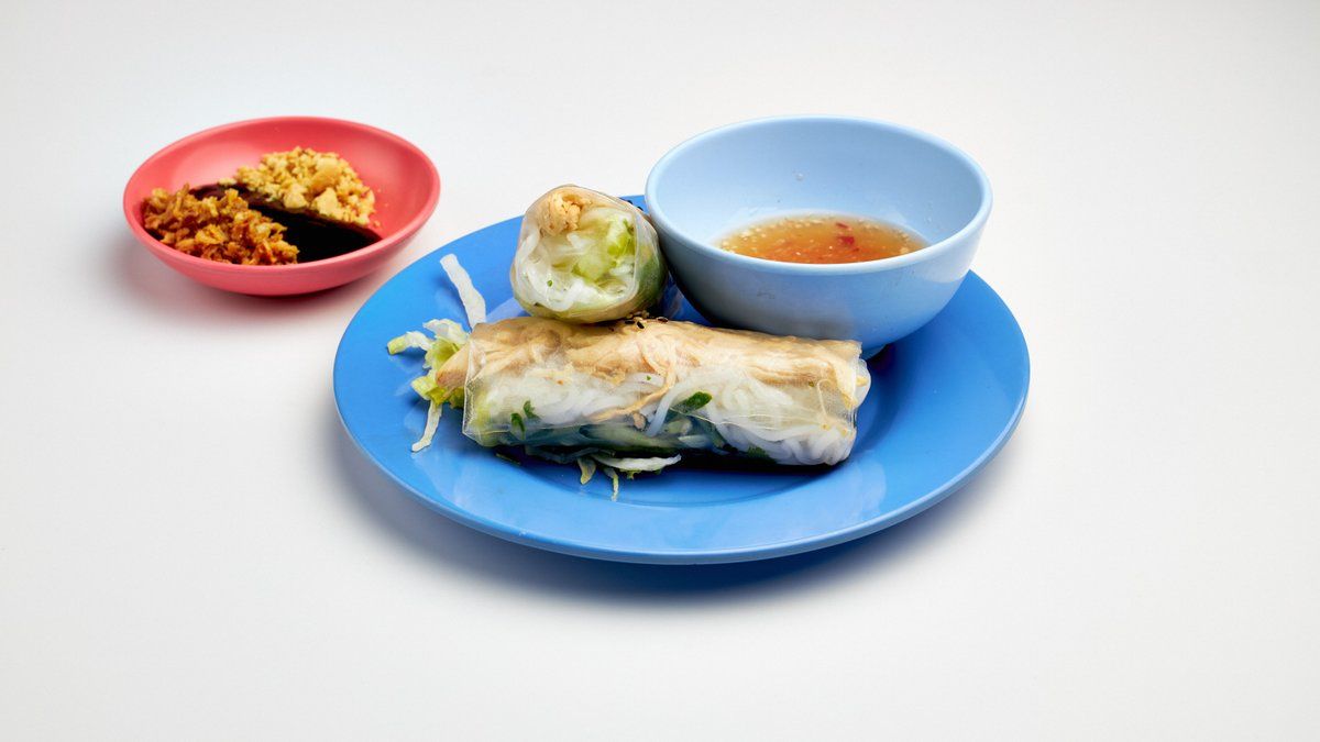 Chicken + avokado summer rolls