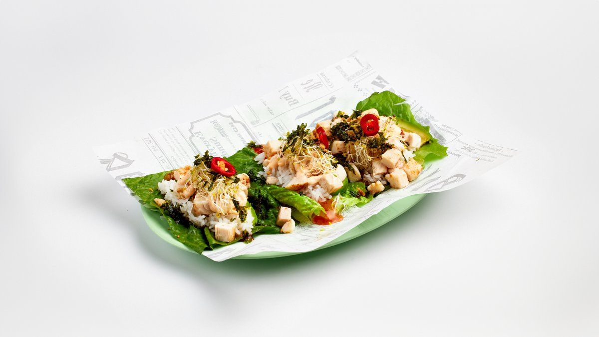 Korean salad wrap