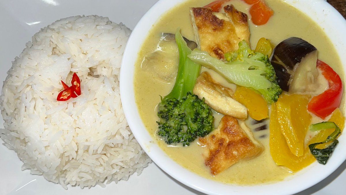 21. Vihreä curry vegan